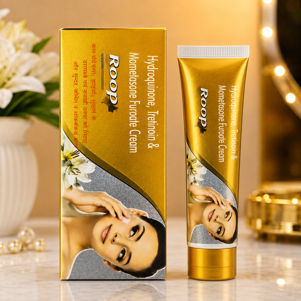 Roop Hydroquinone, Tretinoin & Mometasone Furoate Cream