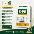 B-Fit Economy Adult Diapers – Large (L) | 10 Diapers